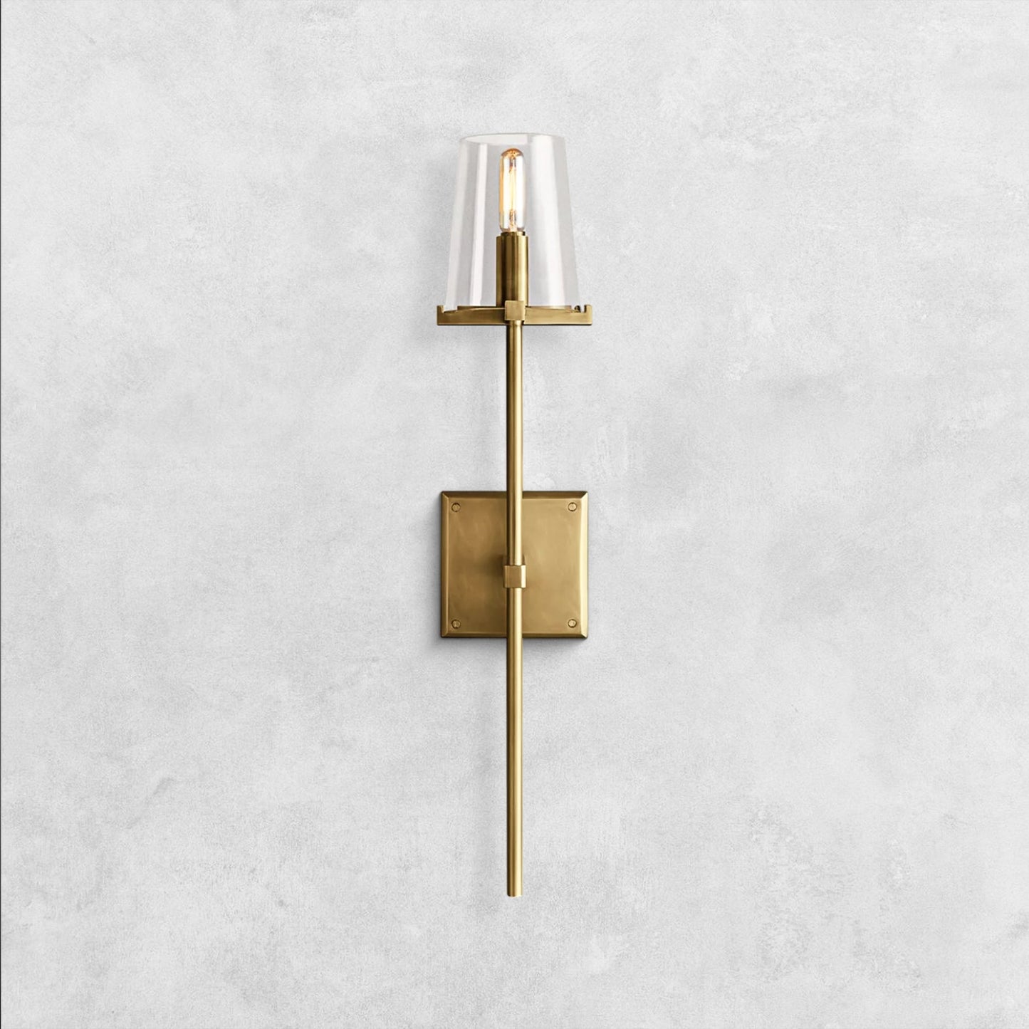 Pauilla Torch Clear Glass Sconce