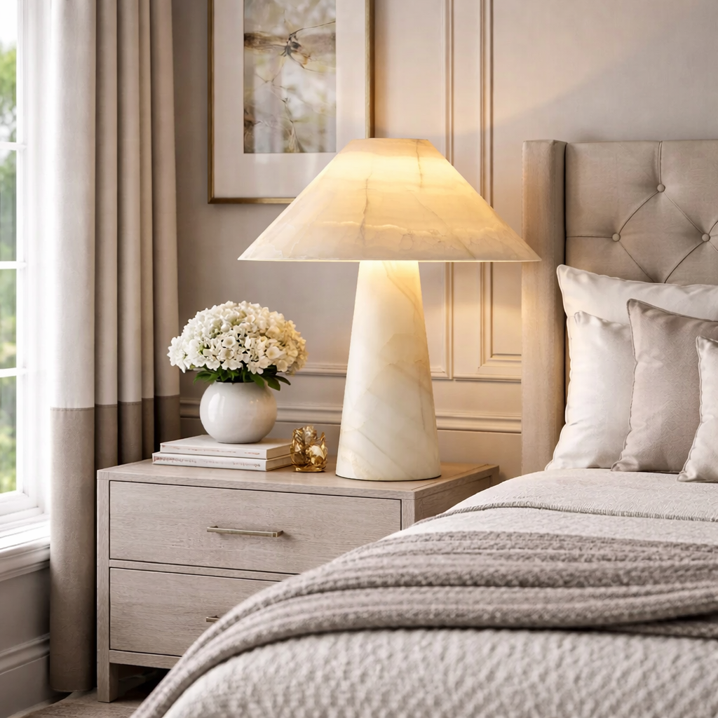 Mycenad Round Stone Accent Lamp