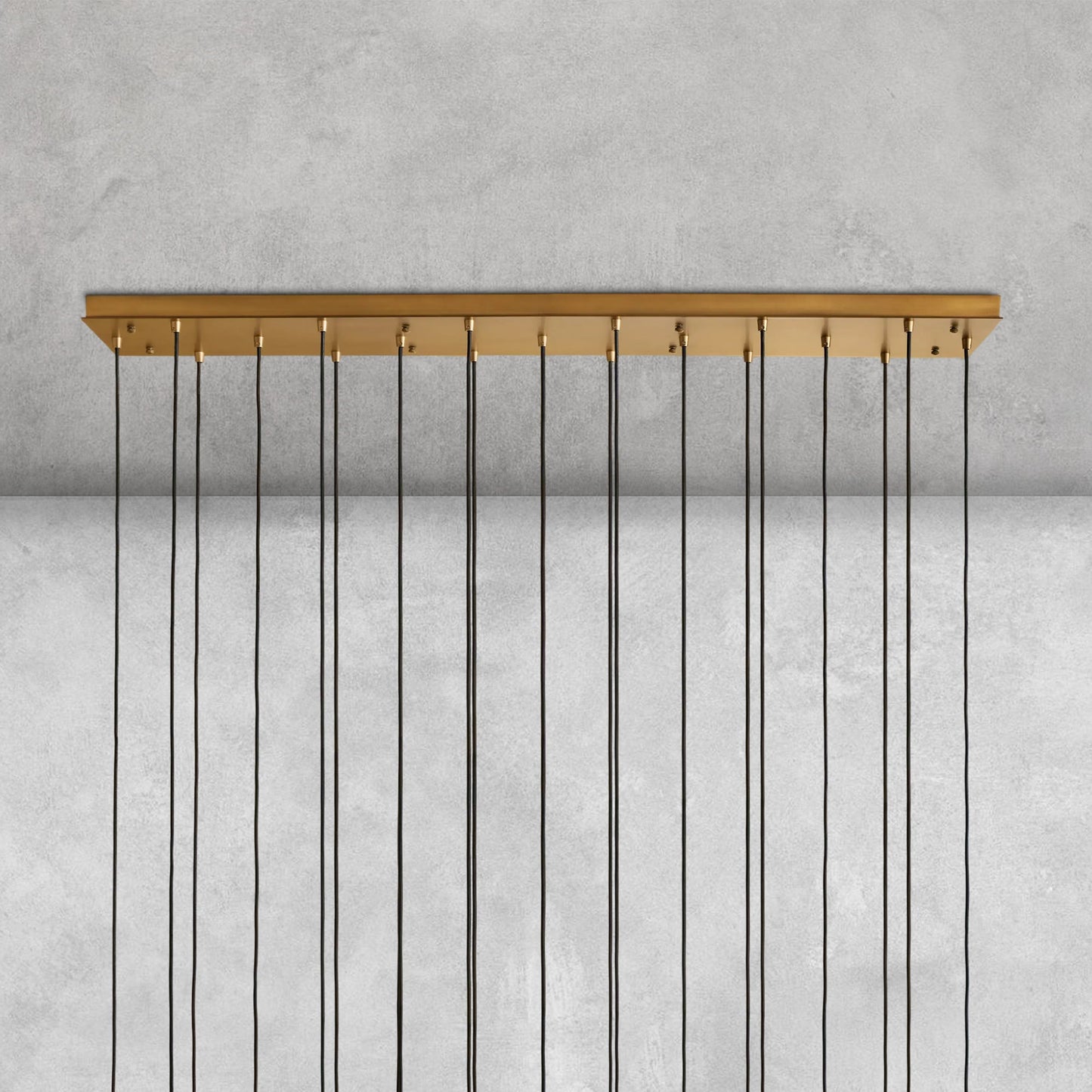 Colleena Linear Hammered Glass Chandelier
