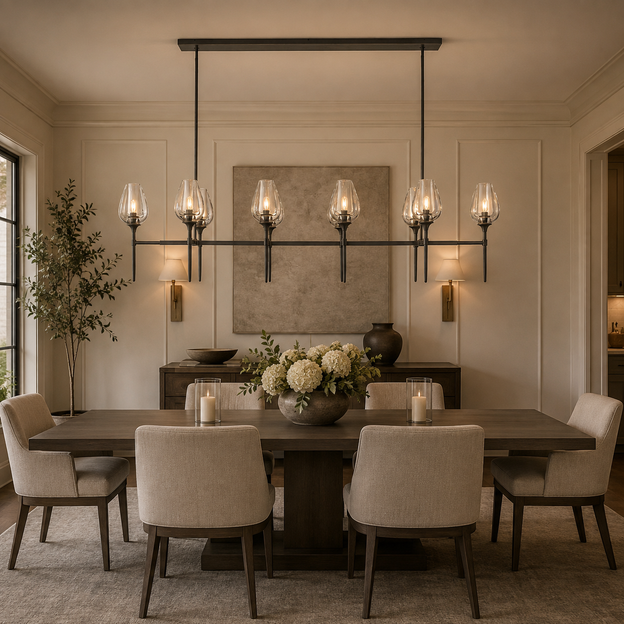 Tuders Linear Chandelier
