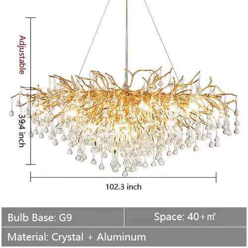 Stunning Tree Branch Crystal Chandelier