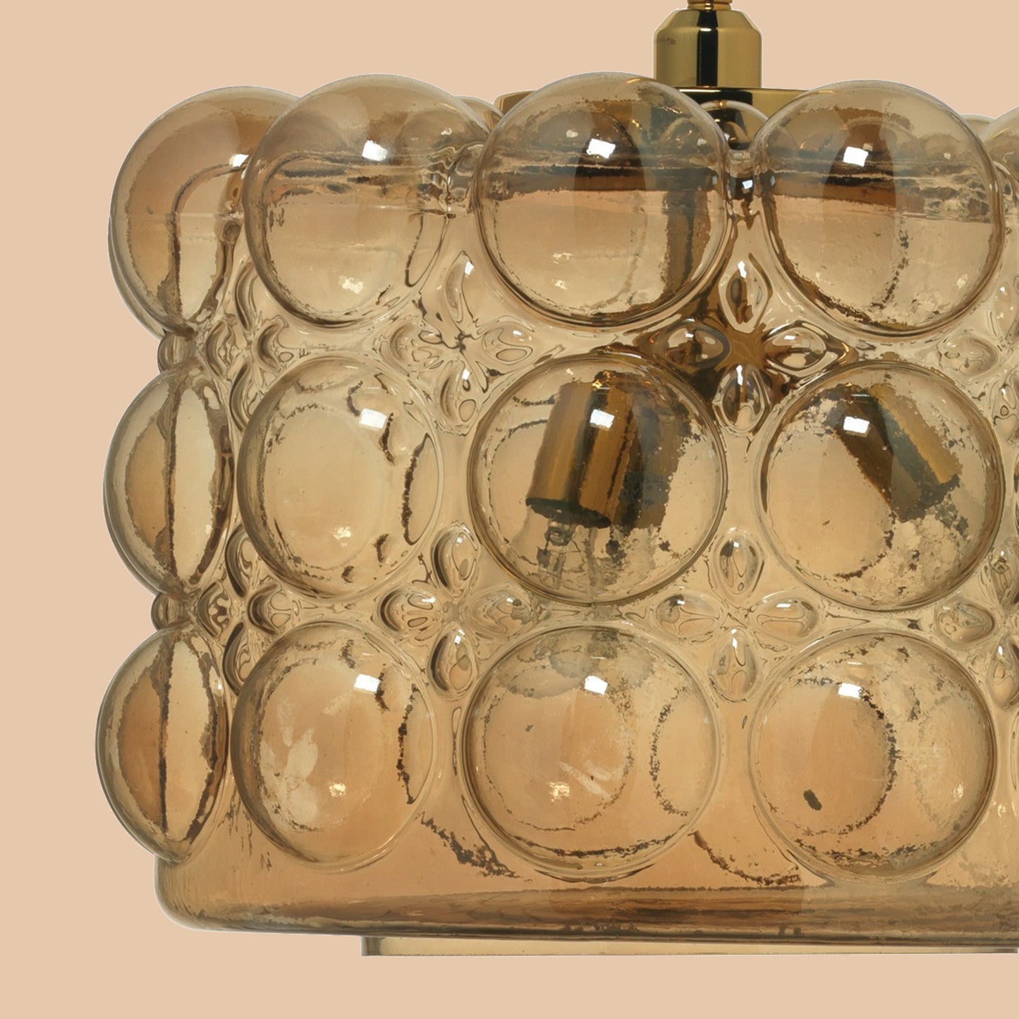 Vintage Bubble Glass Pendant Light