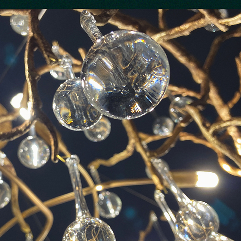 Avis Crystal Rain Branch Chandelier
