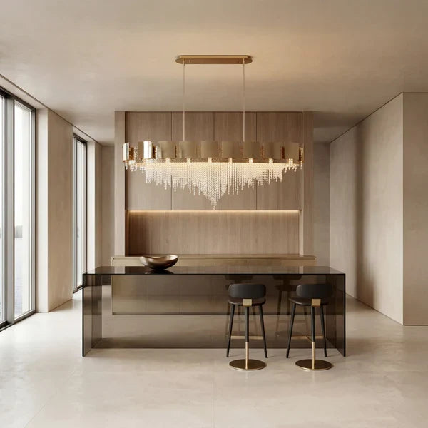 Amadeo Linear Crystal Bead Chandelier
