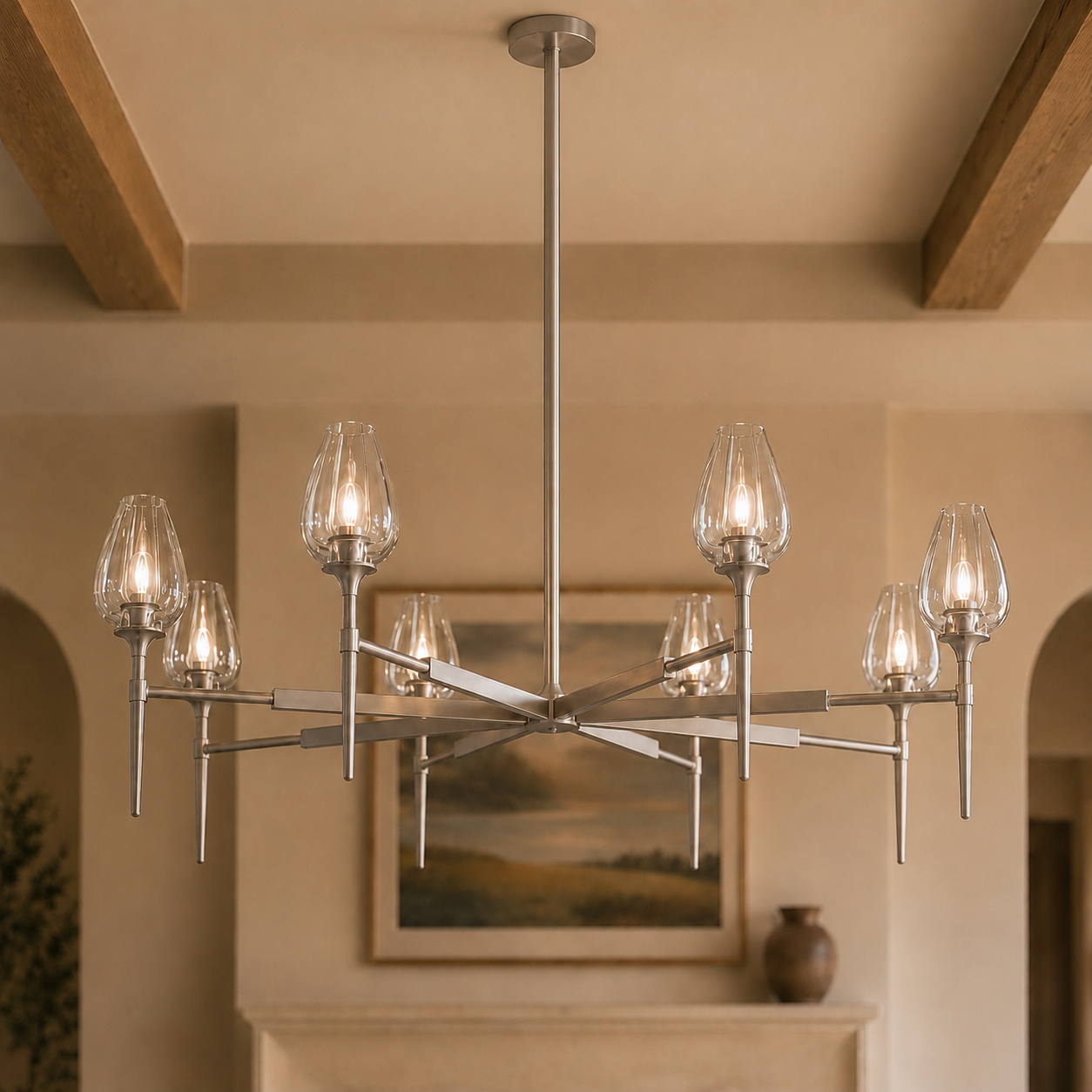 Tuders Round Chandelier