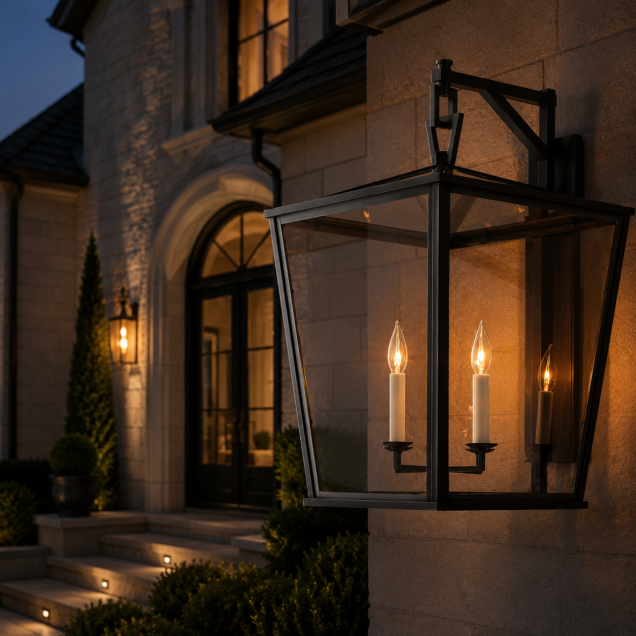 19TH CC. English Openwork Outdoor Sconce