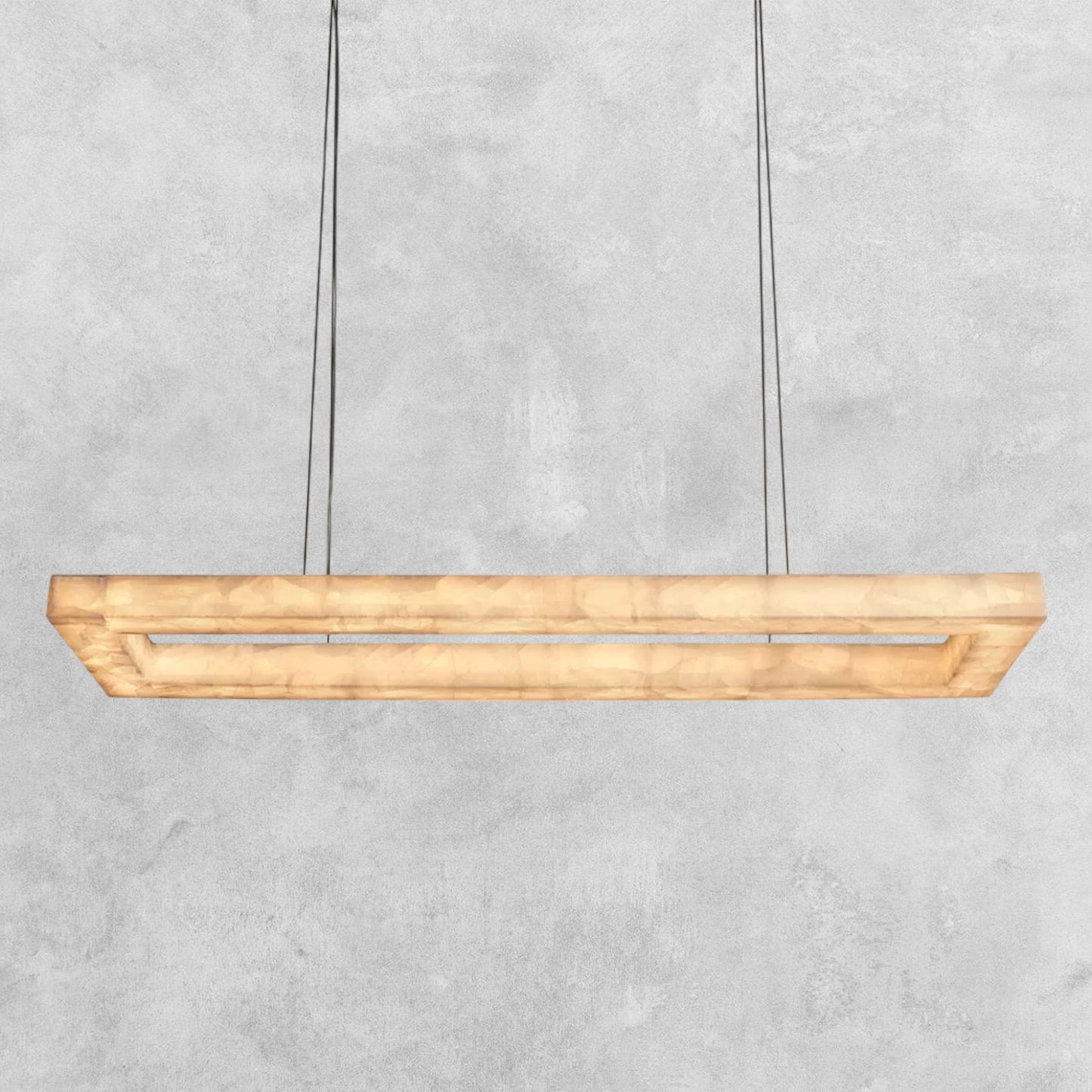Riora Rectangular Calcite Chandelier 54"72"