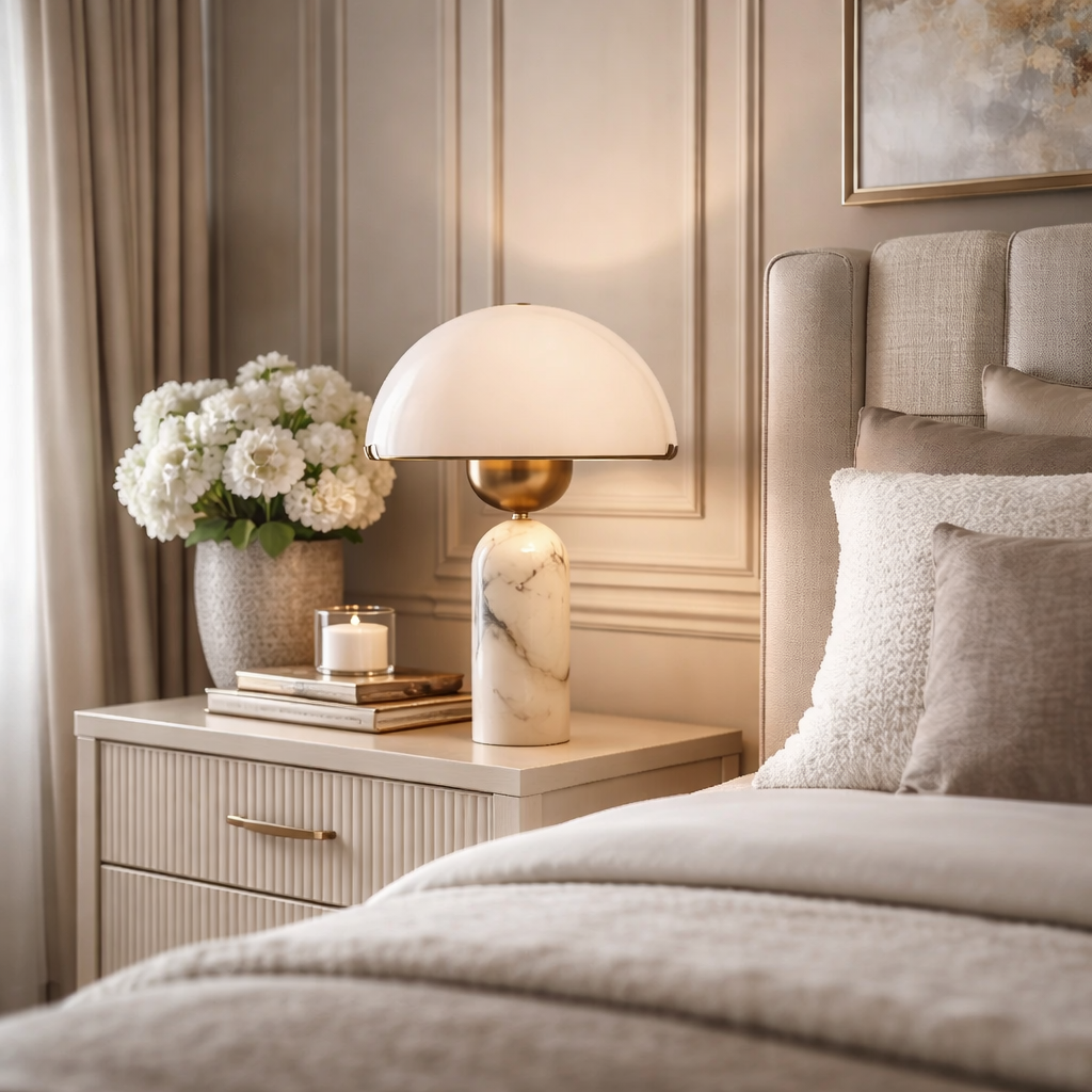 Alabaster Peono Table Lamp