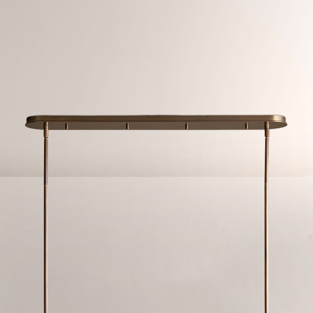 Daphne Fabric Linear Chandelier
