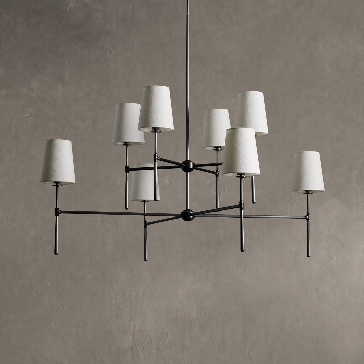 Rhodes 2-Tier Round Chandelier 48"