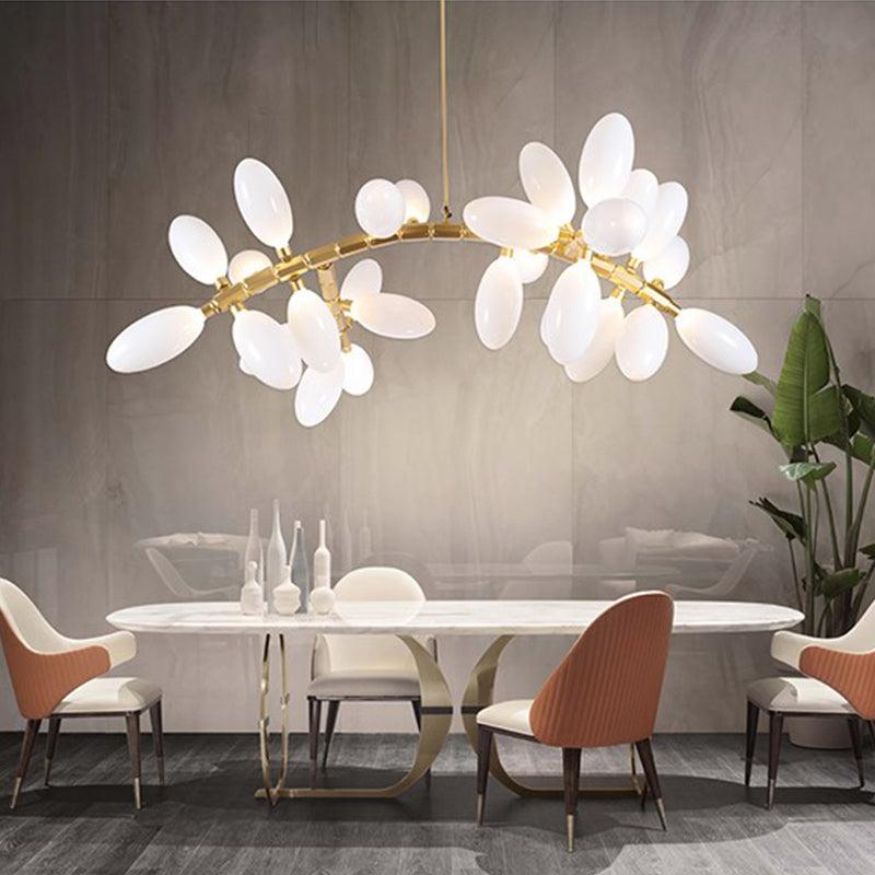 Artistic Linear Grape Chandelier 57" L