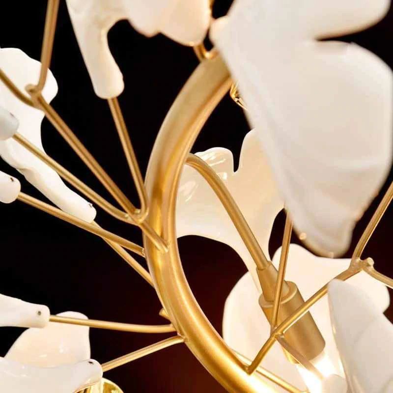 Ginkgo Ceramic Chandelier