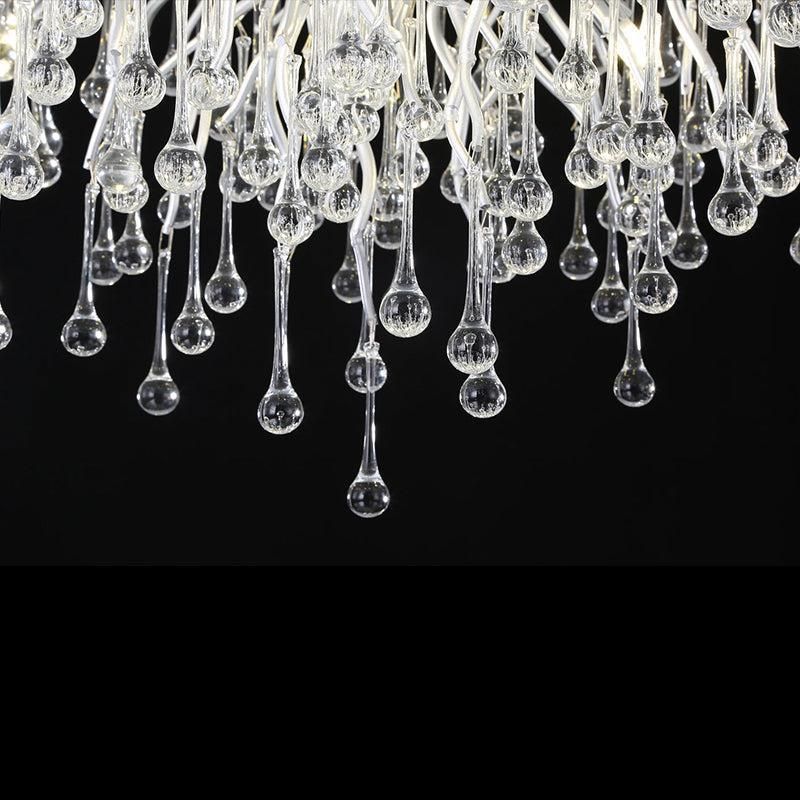 TLL Aqua Modern Crystal Tree Branch Chandelier 23.6" D