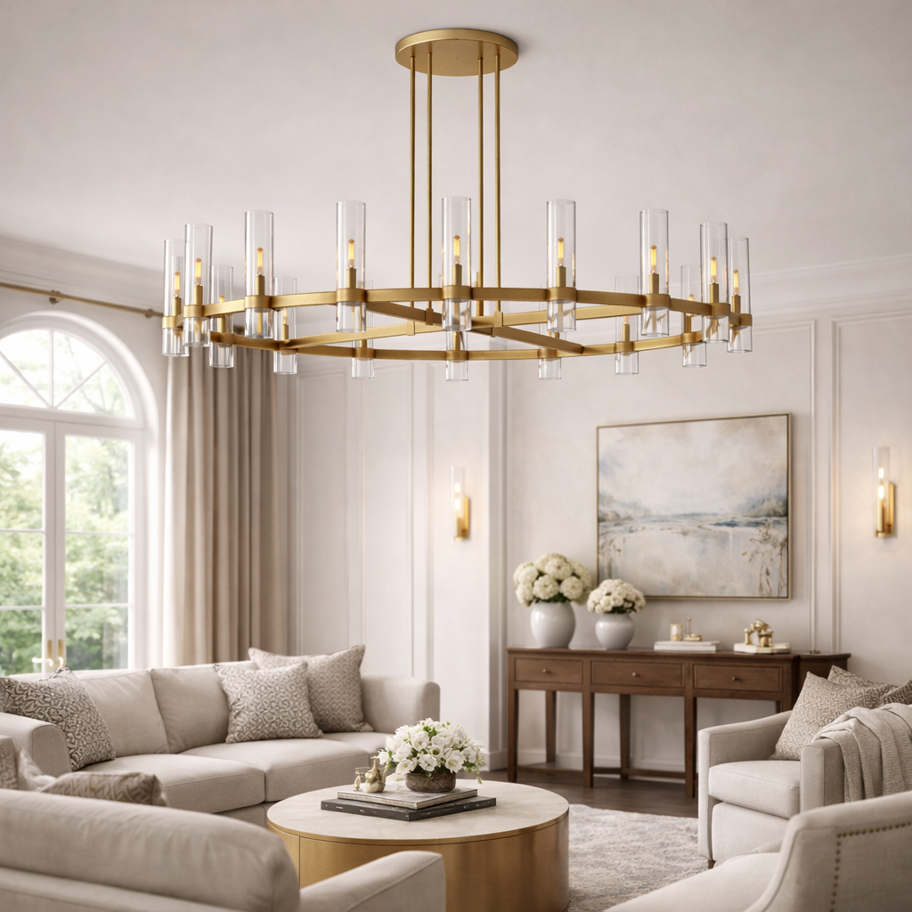 Racerret Round Chandelier