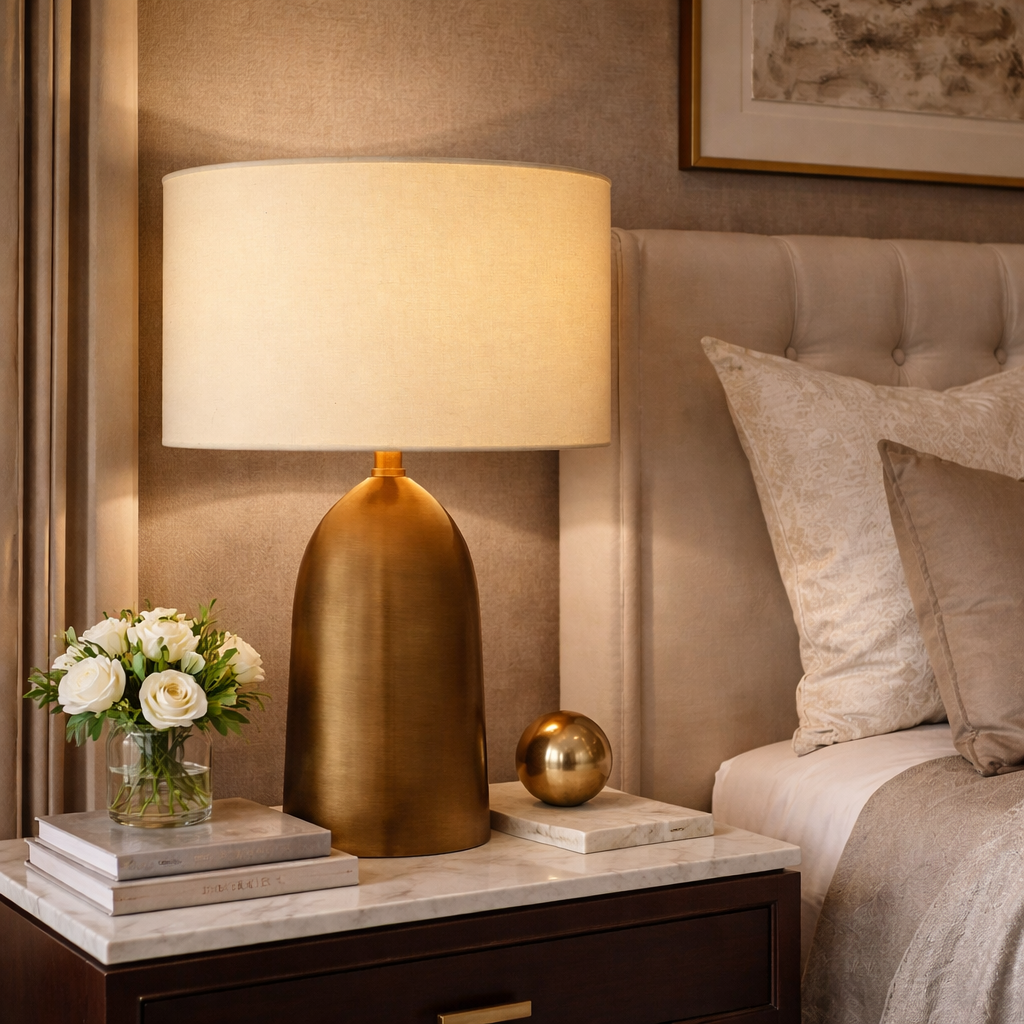 Sarezzoe Metal Tapered Table Lamp