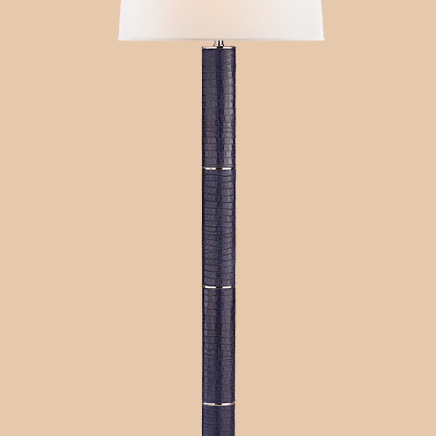 Navy Textured Floor Lamp