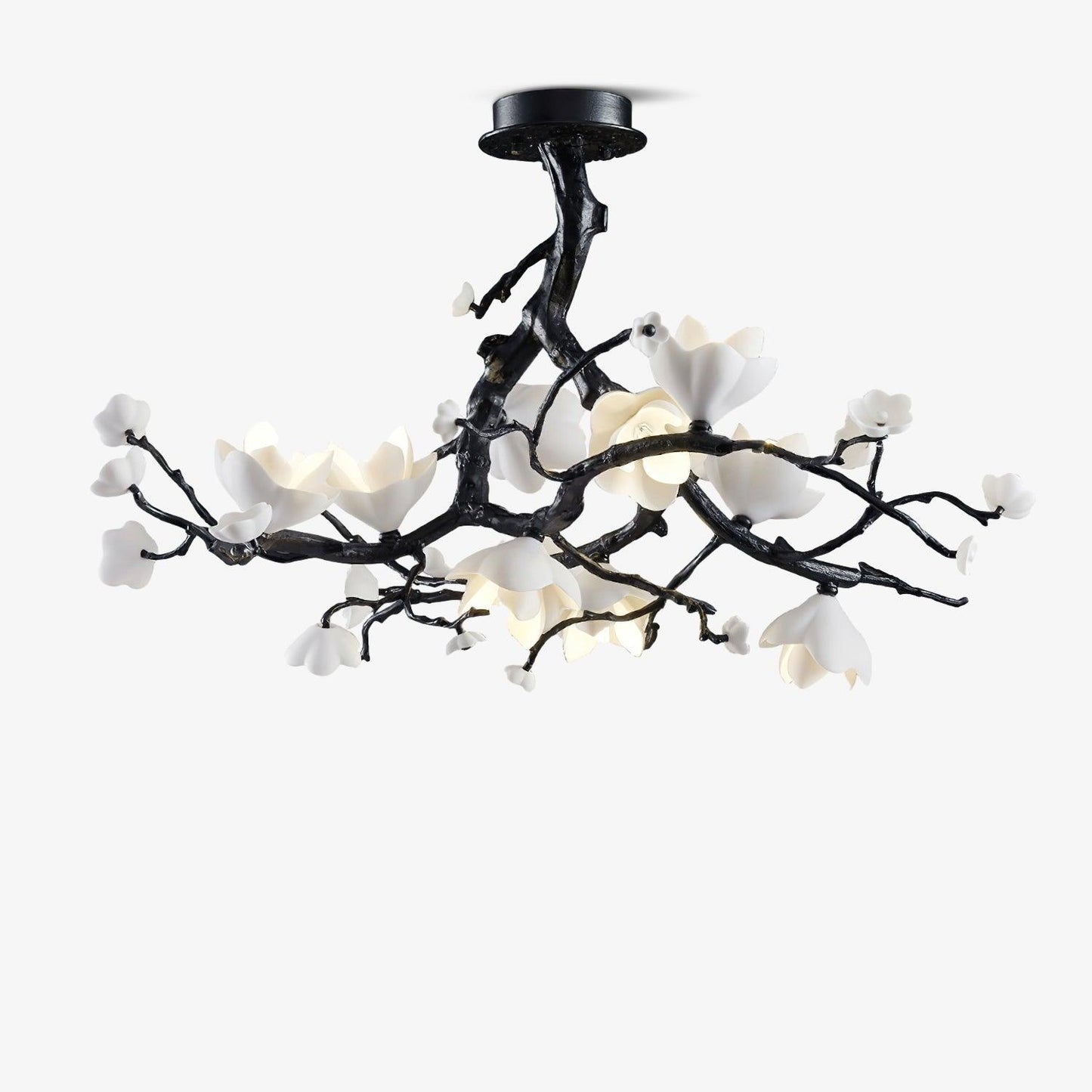 Black Branch Copper Tree Chandelier