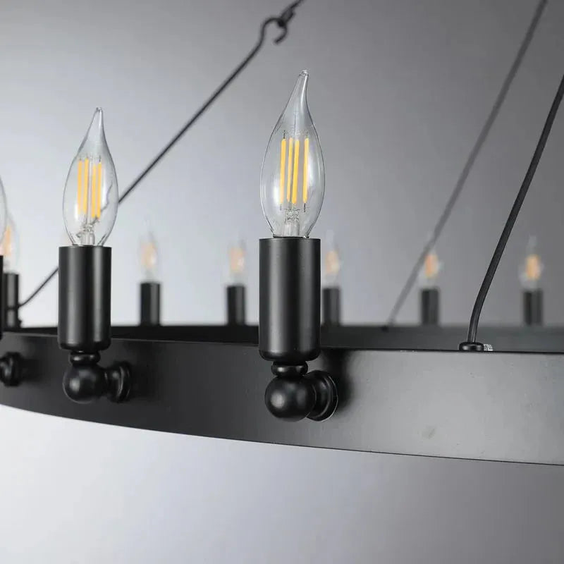 Damina Vintage 2-Tier Round Chandelier