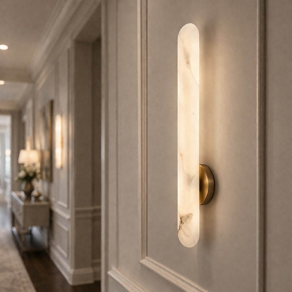Oval Alunari Alabaster Wall Sconce