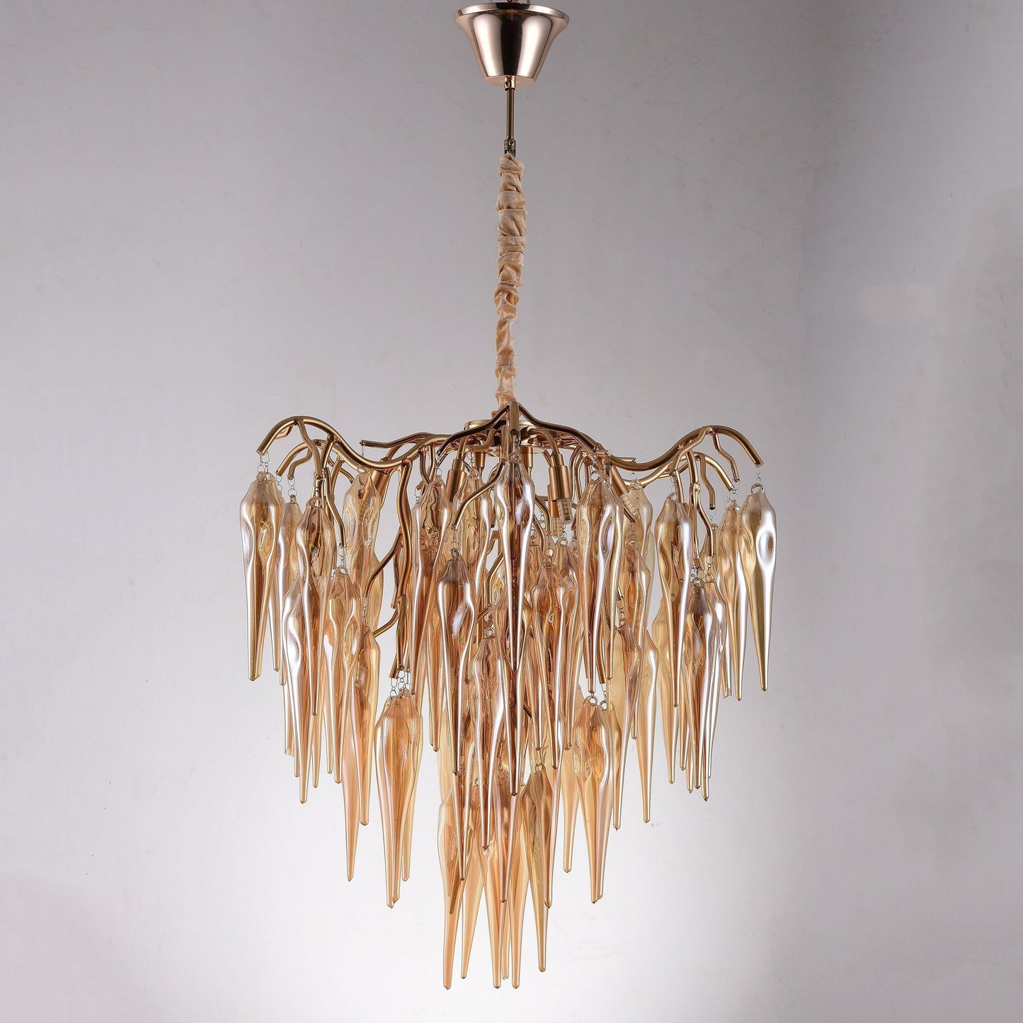 Glacier Organic Branch Round Chandelier