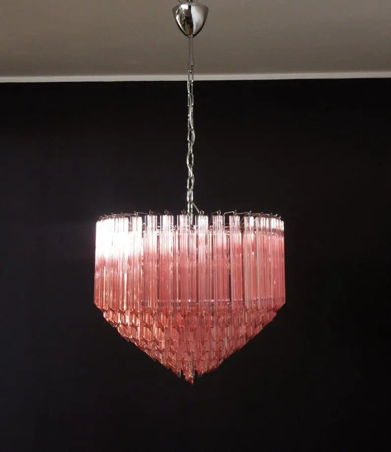 Murano Glass Chandelier – Pink