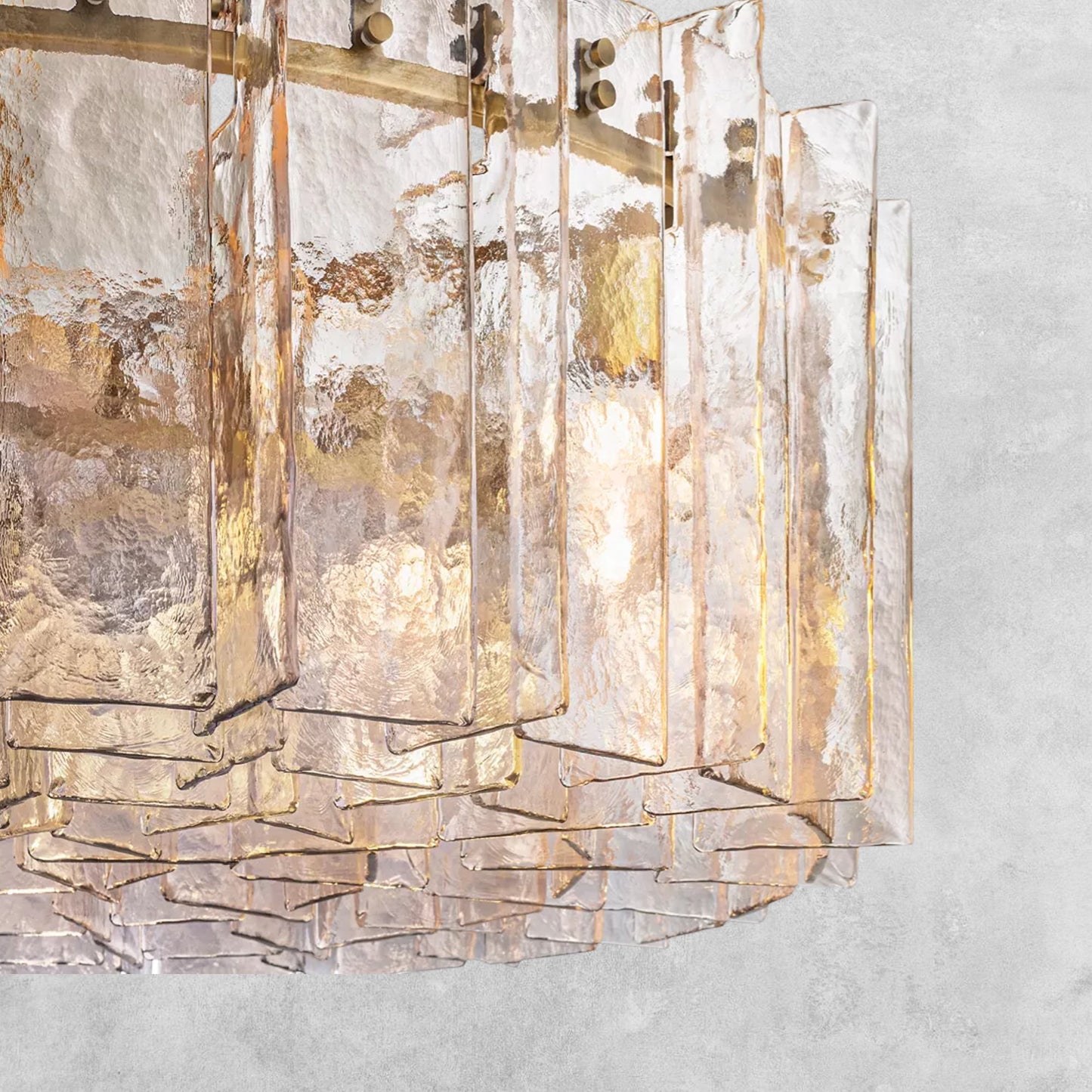 Haetic Smoke Glass Round Chandelier 36'' 48''