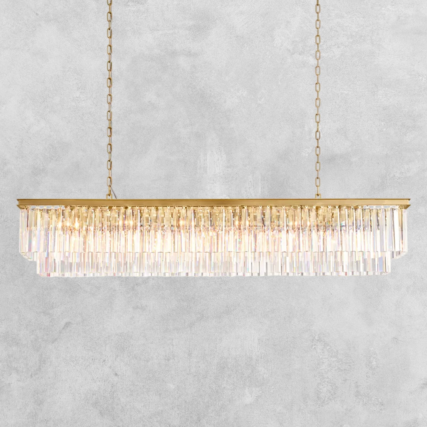 LeTierd Rectangular Chandelier 40" 49" 59" 72"