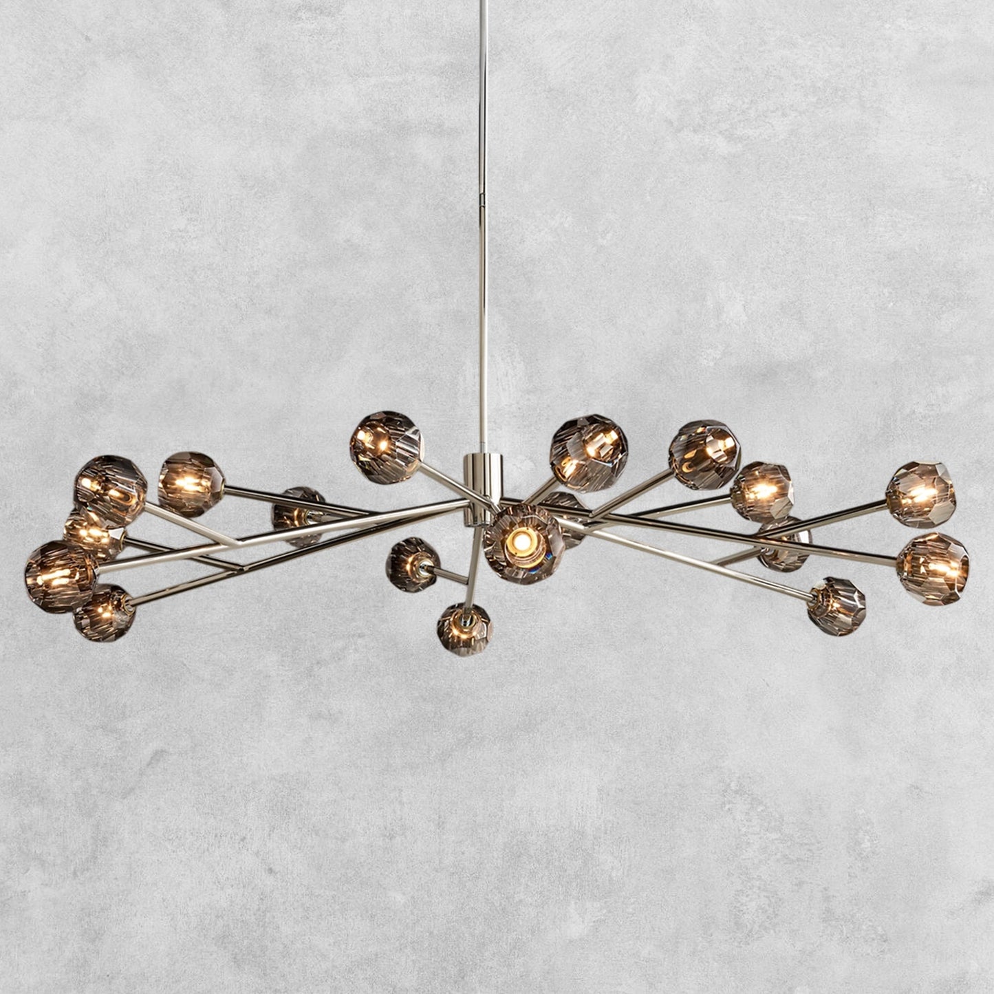Bouble De Crystal Modern Round Chandelier