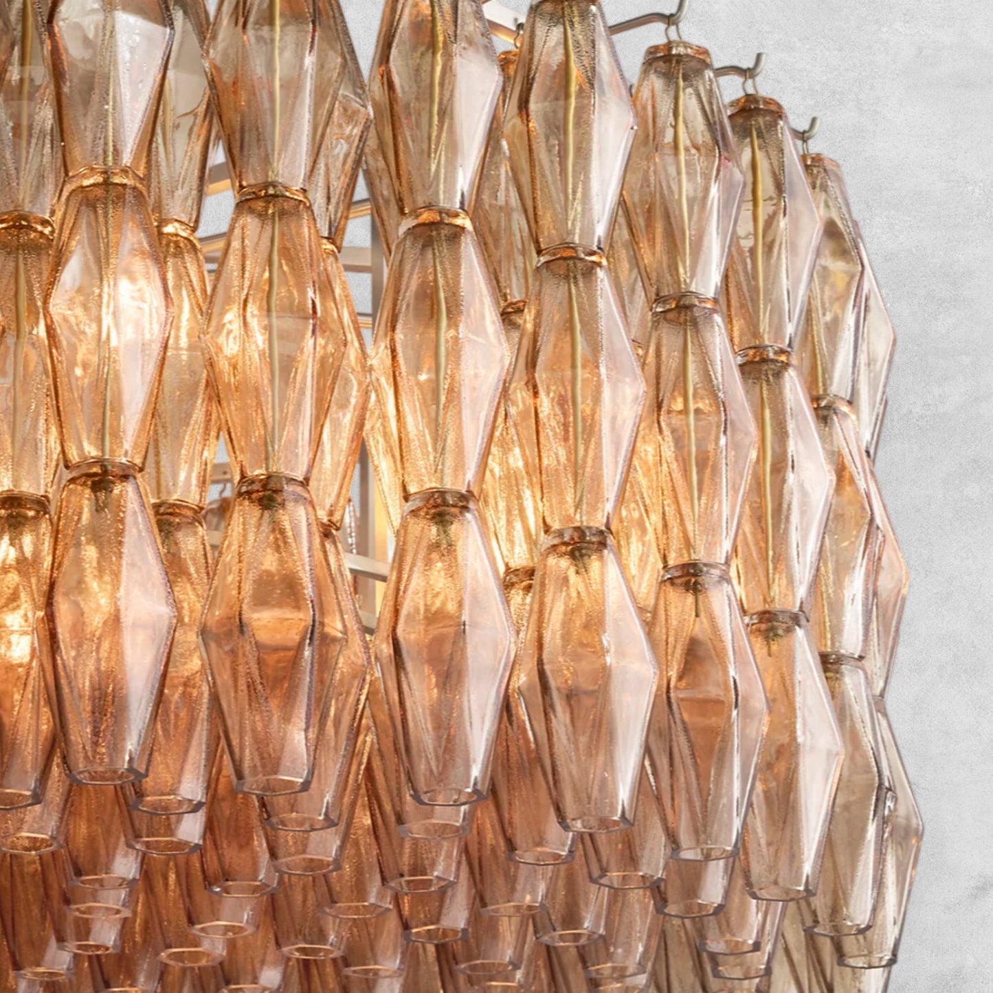 Kiaris Modern Round Glass Chandelier 37'' 47'' 61''