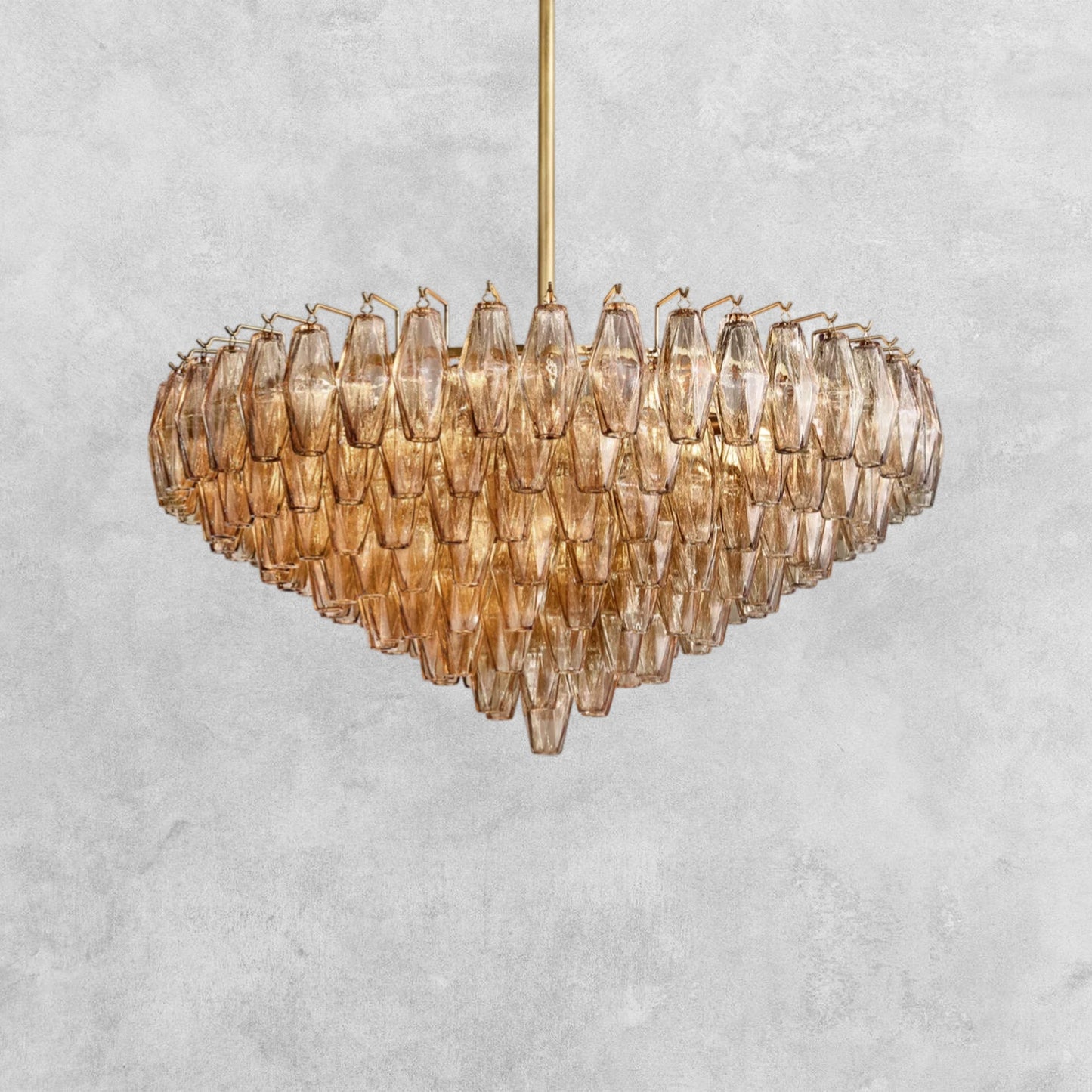 Kiaris Glass Tiered Round Chandelier 37‘’ 47‘’ 62‘’