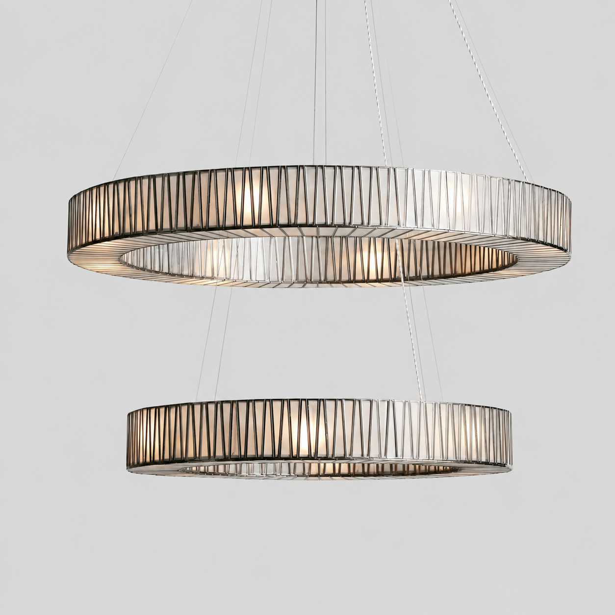 Jeunet 2-Tier Round Chandelie
