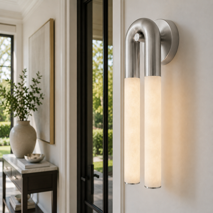 Alabaster Sconce with U shape