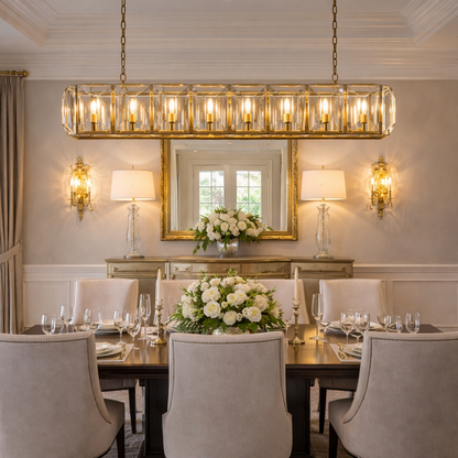 MARLOW CRYSTAL RECTANGULAR CHANDELIER