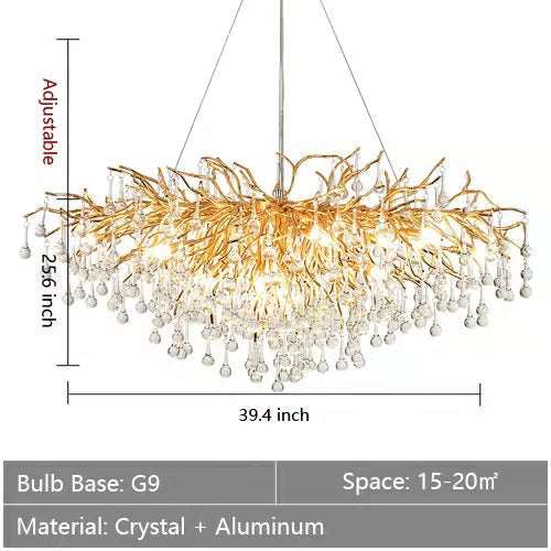 Stunning Tree Branch Crystal Chandelier