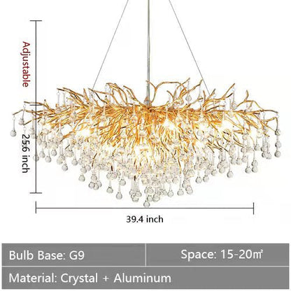 Stunning Tree Branch Crystal Chandelier