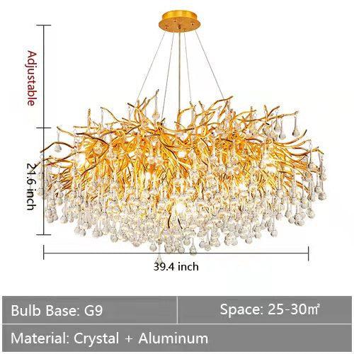 Stunning Tree Branch Crystal Chandelier