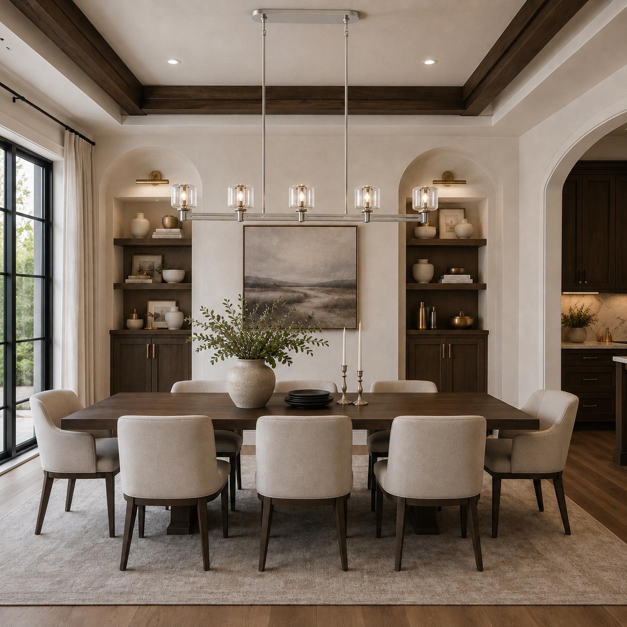 Demored Linear Chandelier