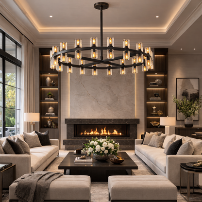Arcuphoe Led Round Chandelier