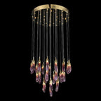 Eggplant-shaped Chandelier Purple Color