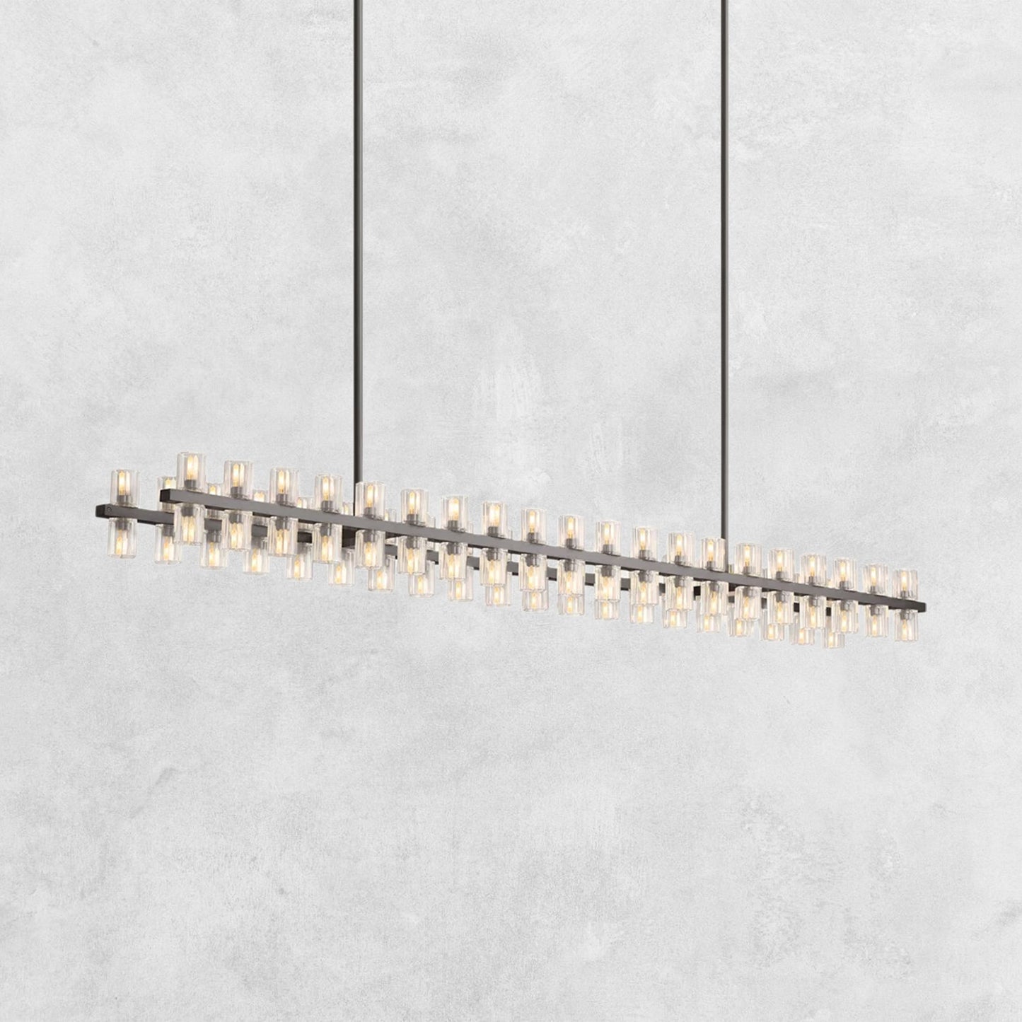 Reger Crystal Rectangular Chandelier 54'' 72"