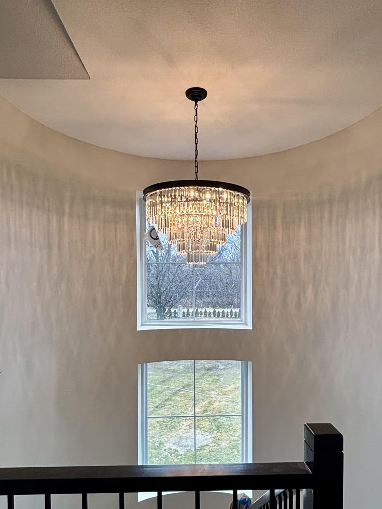 1920s Diomond Round Chandelier