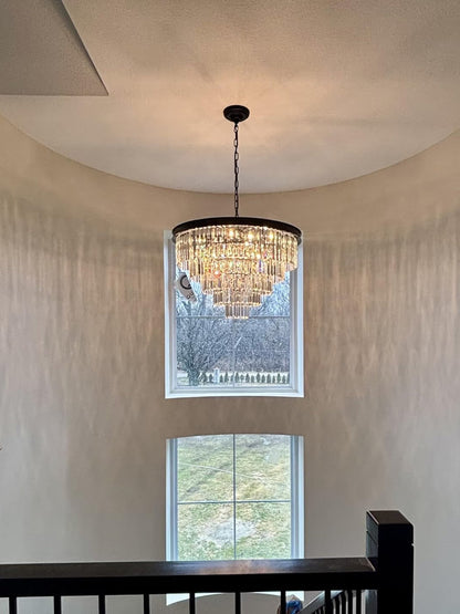 1920s Diomond Round Chandelier