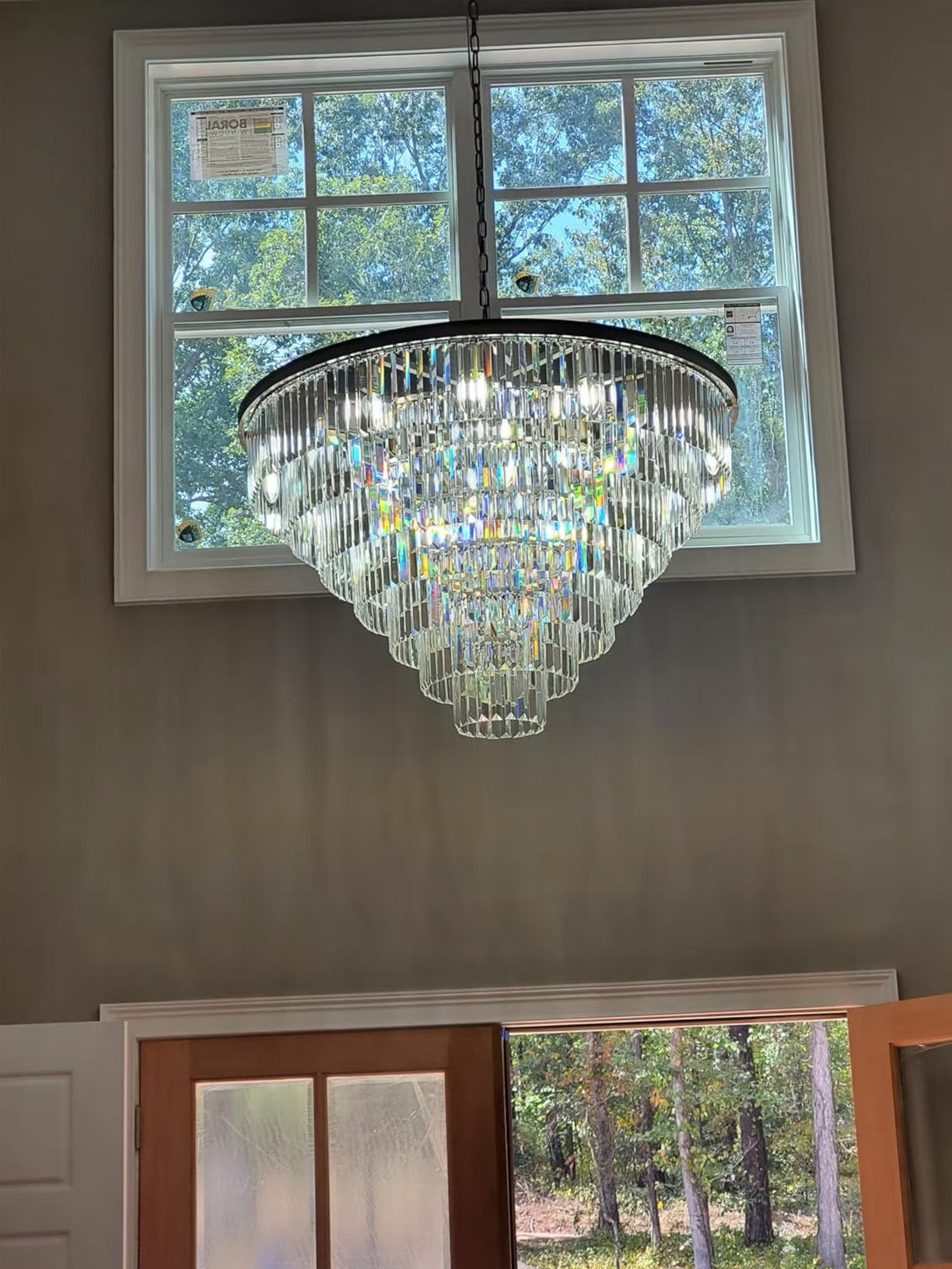 1920s Diomond Round Chandelier