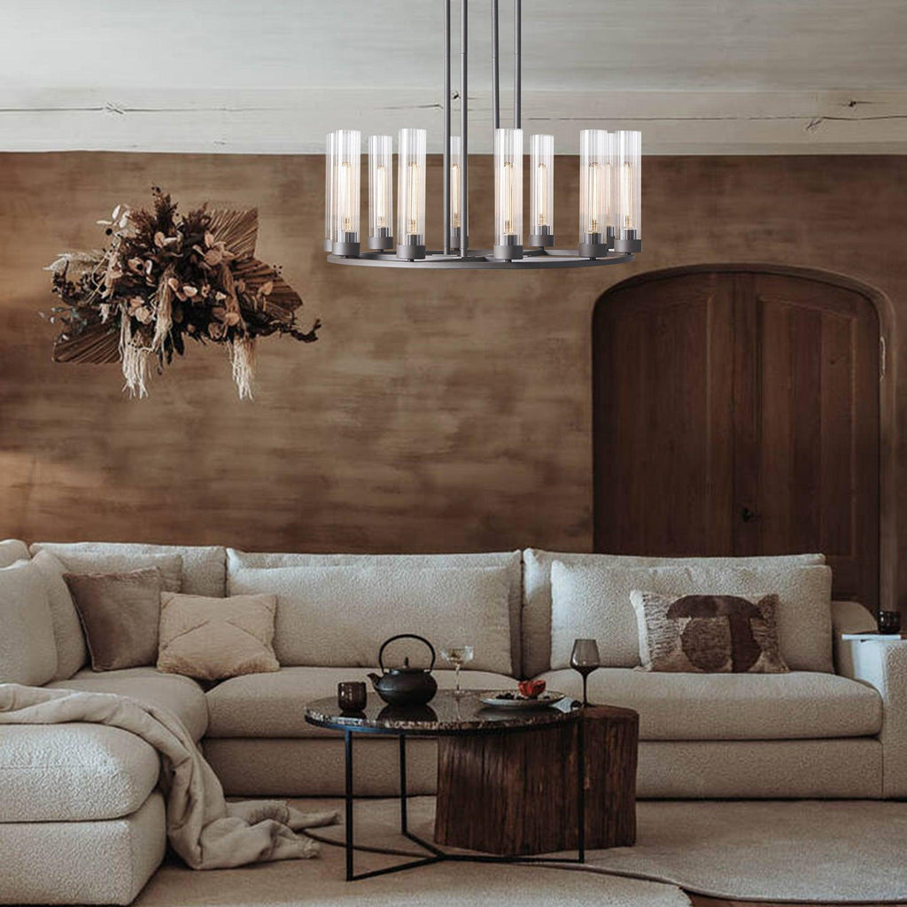 Andreas Round Chandelier 10/12 Light