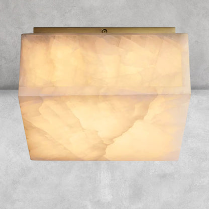 Riora Calcite Square Flushmount 6" 10" 14"