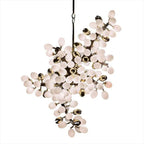 Pretty Grape Hanging Branch Chandelier Over kitchen Island