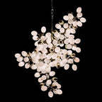 Pretty Grape Hanging Branch Chandelier Over kitchen Island