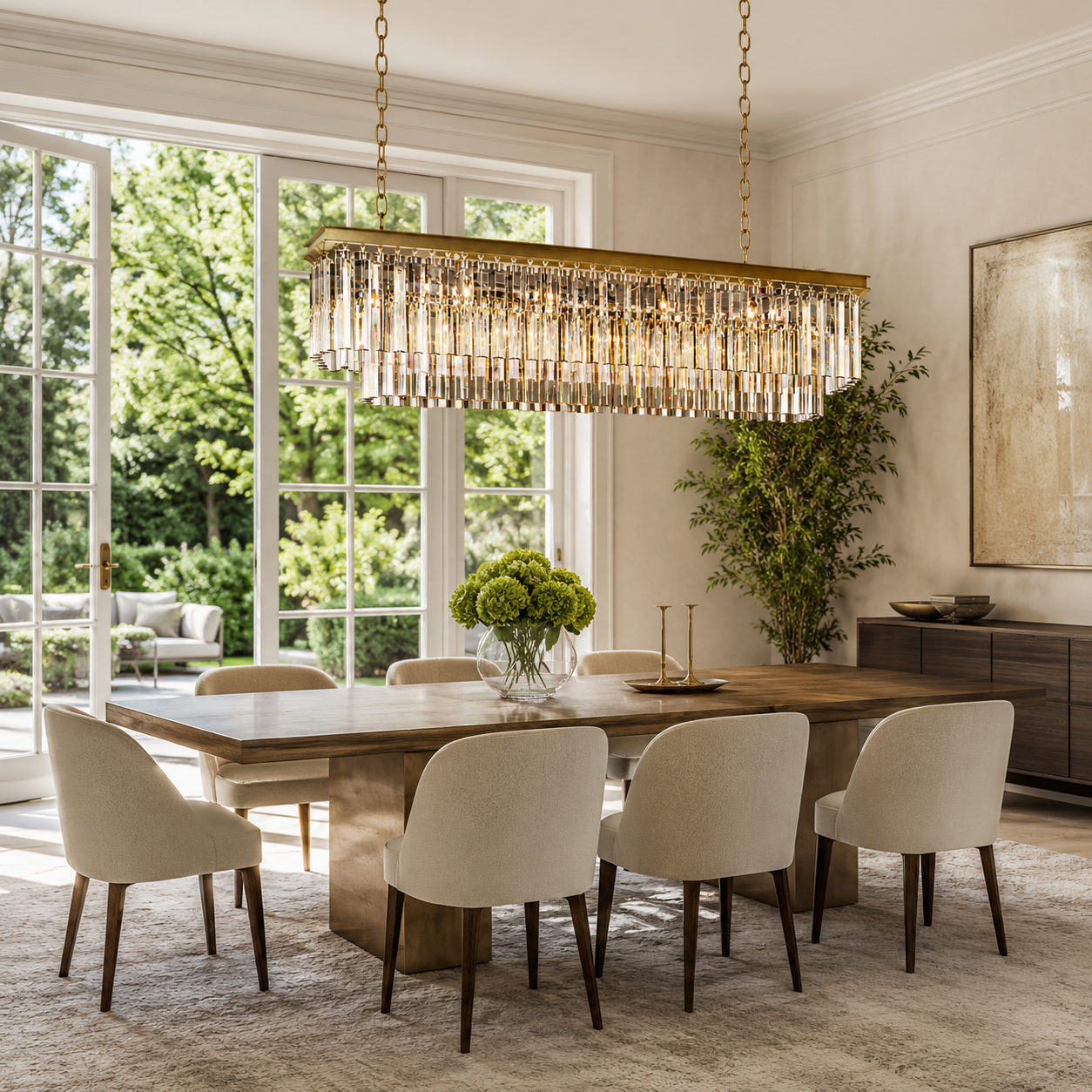 1920s Diomond Rectangular Chandelier