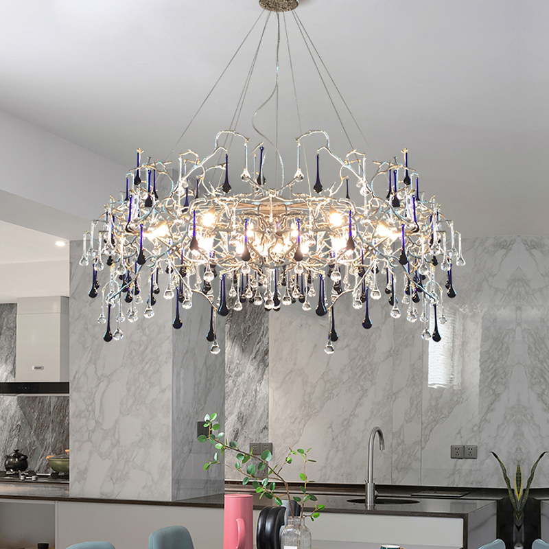 Avis Crystal Rain Branch Chandelier