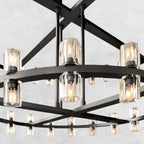 Reger Crystal 2-Tier Round Chandelier 60"
